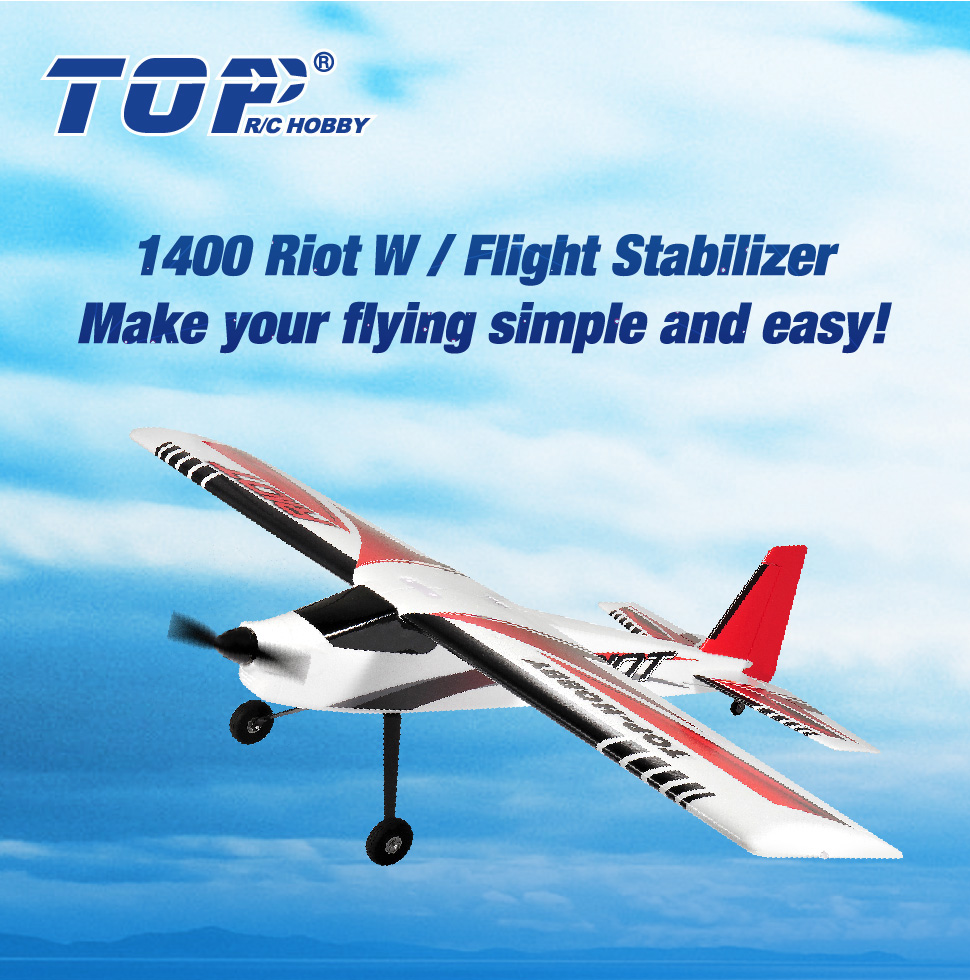 TOP RC 1400MM RIOT with Flight Controller 